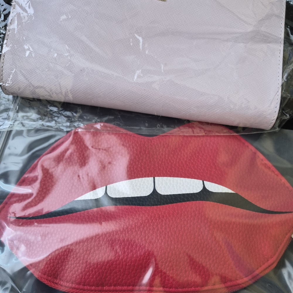 Kate Spade Pink and Red Lip Laptop Case